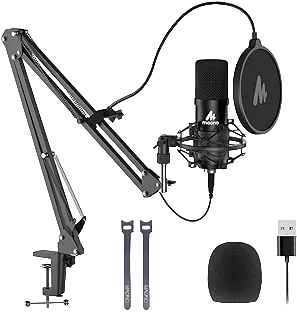 USB Microphone, MAONO 192KHZ/24Bit Plug & Play