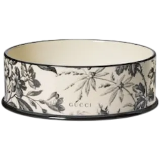 Large herbarium print pet bowl