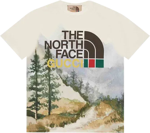 Gucci x The North Face T-Shirt 'Trail Print'
