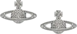 Vivienne Westwood Earrings Mini Bas Relief Silver