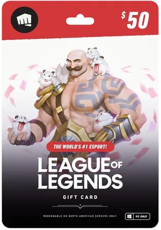 League of Legends $50 Gift Card