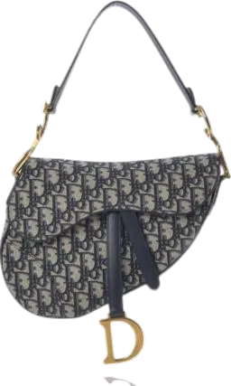 Dior Oblique Saddle Bag Blue