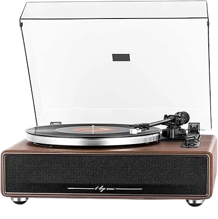 High Fidelity Belt Drive Turntable with Built-in Speakers