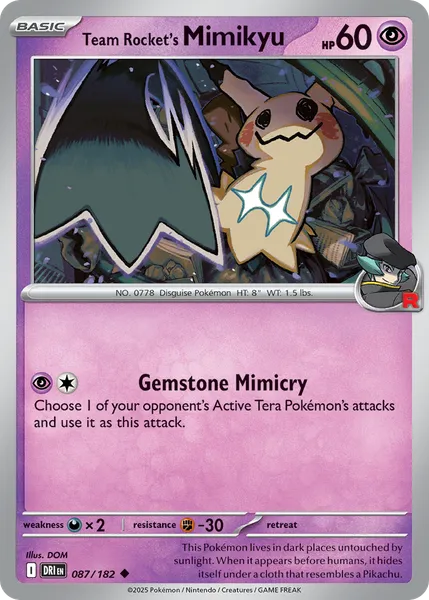 Team Rocket's Mimikyu 087/182 [Expansion Stamp]
