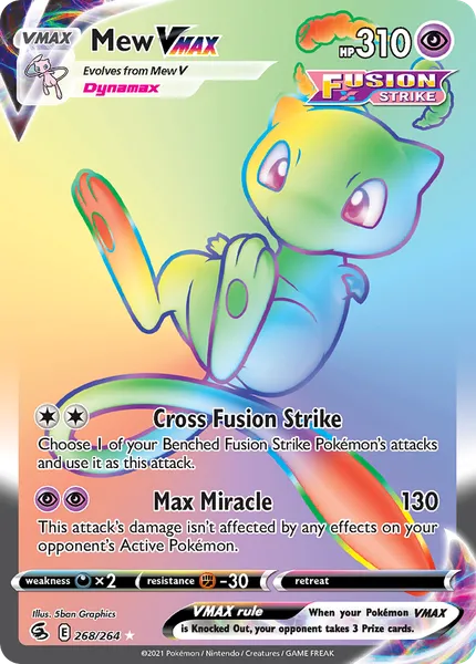 Mew VMAX 268/264 [Holo Rainbow]