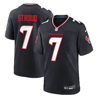 Men's Houston Texans C.J. Stroud Nike Navy Game Jersey