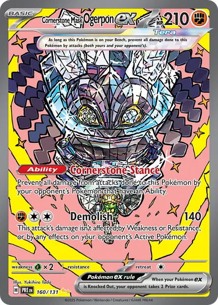 Cornerstone Mask Ogerpon ex 160/131 [Holo SIR]