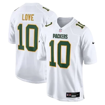 Men's Green Bay Packers Jordan Love Nike White Fashion Game Jersey