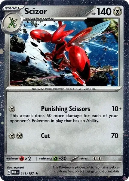 Scizor [Cosmos Holo] 141 [Holo]