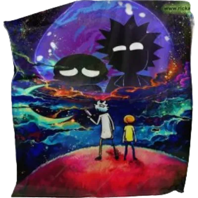 Rick & Morty 3D Galaxy Microfleece Blanket