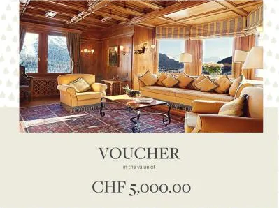 Vacation Voucher at Badrutt's Palace St. Moritz Switzerland