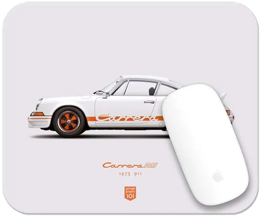 1973 Classic 911 Carrera RS (White) illustration Mouse Pad