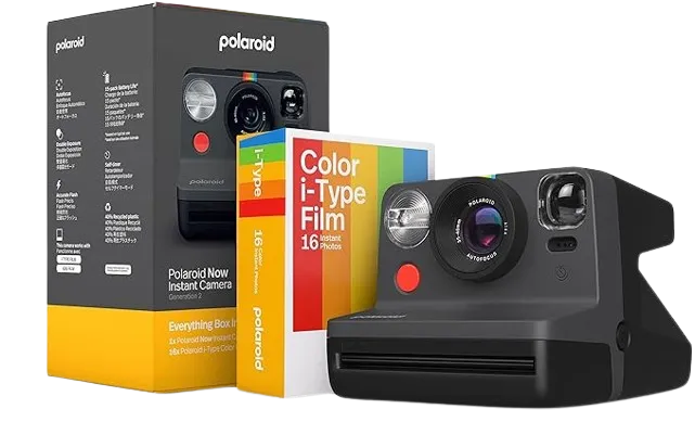 Now 2nd Generation I-Type Instant Camera + Film Bundle