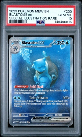 PSA 10 Blastoise EX 200/165 SIR