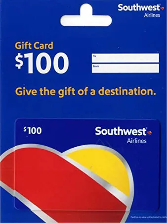 $100 Southwest Airlines Gift Card