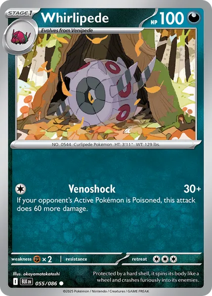Whirlipede 055/086 [Master Ball Reverse Holo]